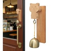 Door Chimes Home, Lightweight, - Elegant Stylish Functional Wooden Cat Decorative Decor, Shopkeepers Bell Opening Indoor, Outdoor Garden Fence Entrance Bedroom | Door Opening,for Sturdy