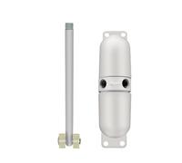 Door Closer 1 Set Black Zinc Alloy Easy Install Automatic Spring Door Closer Generic All Doors Door Stopper Door Closers(White)