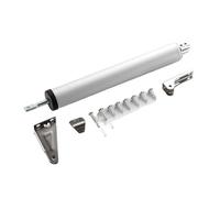 Door Closer 90° Automatic Door Soft Close with Positioning Stop Buffer Adjustment - for Furniture Hardware(Silver)