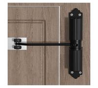 Door Closer, Automatic Door Closer Heavy Duty for Interior and Exterior Spring Loaded Overhead Fir Black)