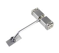 Door Closer, Automatic Door Closer Surface Mounted Stainless Steel Spring Security Lock Home Adjustable Closing
