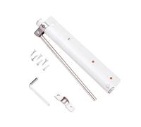 Door Closer,Automatic Door Closers, Aluminum Alloy Automatic Door Spring Closer Soft Close Fire-Proof Door Heavy Duty Door Hardware Adjustable Door Closer Door Opener(White)