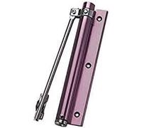 Door Closer, Automatic Door Closers Hinge Self Closing Matching Parts Hidden Stopper Closer Spring Adjustable Svart(Purple)