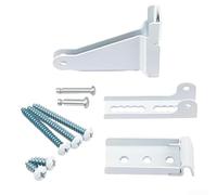 Door Closer Bracket Kit | Metal Jamb Replacement Parts with Hardware for Most Door Closers | Includes Door Bracket and Base | Sturdy Repair Set for Home Improvement | White and Black(white)