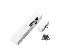 Door Closer Door Buffer Damper Hydraulic Closer Opening Household Silent Automatic Closing(White-Alloy-Left)