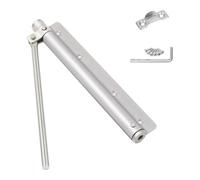 Door Closer Door Closer Internal Spring Loaded Automatic Stainless Steel Adjustable Force Mounted(White)