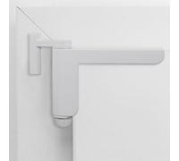 Door Closer No Drilling - Mini Door Closer, Automatic Door Closer for Light Interior Doors, Suitable for DIN Left/Right Closing Room Doors - 1 Set White