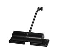Door Closer Office Zinc Alloy Hardware Gate Automatic Door Closer Heavy Duty Easy Install Home with Screws for Residential Spring Security(Black)