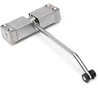 Door Closer, Stainless Steel Adjustable Surface Mounted Automatic Spring Closing Closers