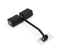 Door Closer Stainless Steel Automatic Spring Door Closer Closing Device Can Adjust The Furniture Hardware(Black)