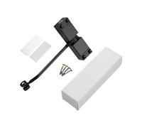 Door Closers Quiet Spring Mechanism Durability Aluminum Alloys Easyly Installation for Home Office(Black)