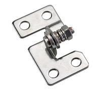 Door Closing Hinges,2PCS Stainless Steel Adjustable Torque Shaft Equipment Instrument Random Stop Damper Flip Cover Positioning and Hinge(L2.0N.m)