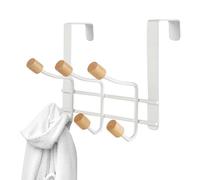 Door Coat Hanger,Heavy Duty Iron Wall Mount No Drilling Hook,Over The Door Hanger | for Clothes Hats Bags Scarves Bath Spa Closet Entryway Laundry Room Locker Room Cabin Kitchen Nursery