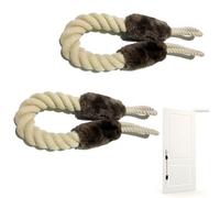 Door Cord Clamp Protection, Pack of 2 Door Cord, Door Stopper Jack, Cotton Door Clamp Protection, Clamp Protection Baby, Clamping Protection for Doors, Door Clamp Protection Baby Made of Cord 60 cm