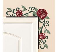 Door Corner Decor Double Sided Color UV Printed L Shaped Wall Art Sculpture Whimsical Birds Flowers Animal Sign for Home Door Frame Mirror Picture Frame Cabinet Edge Accent (B)