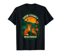 Door County Wisconsin Scenic Sunset Cute Wildlife Travel T-Shirt