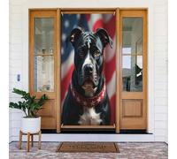 Door Covers Decorations - Spring Summer Classic Staffordshire Print No.11 Door Banners for Front, Winter Fall Sign Cover Banner Hanging Backdrop for Outdoor Indoor Eve Wall Decor Supplies 6x3 Ft