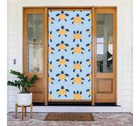 Door Covers Decorations - Spring Summer Sea Turtle Cute Print Door Banners for Front, Winter Fall Sign Cover Banner Hanging Backdrop for Outdoor Indoor Eve Wall Decor Supplies 6x3 Ft