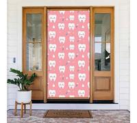 Door Covers Decorations - Teeth Cute Toothbrush Print Spring Summer Door Banners for Front, Fall Winter Sign Cover Banner Hanging Backdrop for Outdoor Indoor Eve Wall Decor Supplies 6x3 Ft