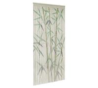 Door Curtain Bamboo Print Multicolour 100x220 cm Bamboo & Pine 100strands Beaded