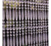 Door Curtain " Fréjus 2 100 X 230 CM Clear Insect Protection Beads Adjustable