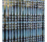 Door Curtain " Fréjus 3 90x210 CM Light Blue Insect Fly Protection Entrance