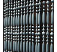 Door Curtain " Fréjus 5 100x230 CM Grey Insect Protection Beads Adjustable Input