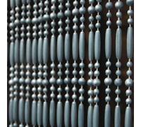 Door Curtain " Fréjus 5 90 X 210 CM Grey Insect Protection Beads Adjustable