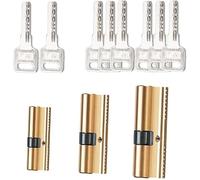 Door Cylinder Barrel Lock， 1 Pcs Pure Copper - Theft Door Lock Core 65 70 80 90 115mm Brass Cylinder with AB Key Barrel(85mm 42.5and42.5)