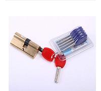 Door Cylinder Hardware Lock 65-110MM AB Key Anti-Theft Entrance Brass Lengthened Core Extended(95(32.5 62.5))