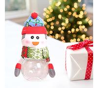 Door Decorations Christmas Snowman Cookie Jar Chocolates Candy Container Santa Clau S Ornaments Christmas Party Favors Gifts (D, One Size)
