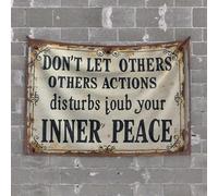 Door Decorations for Bedroom Maintain Inner Peace Amidst External Disturbances Tapestry Funny Tapestry Men Decor(75X100CM)