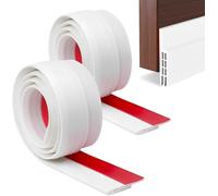 Door Draft Excluder Strip, Self Adhesive Draft Excluder Tape for Noise Proof and Energy Saving, Door Bottom Seal Strip to Prevent Bugs Coming, 78" Length x 2" Width(2M White)