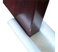Door Draft Stopper 5pc Waterproof Seal Strip Draught Excluder Stopper Door Bottom Guard Double Silicone Soundproof Flexible Wind Noise Reduction(White,5PC)