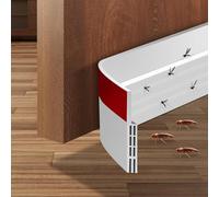 Door Draft Stopper, Under Door Sweep for Exterior & Interior Doors, Weather Stripping Door Seal, Garage Window Blocker Noise Cold Air Insulation, Draft Guard 2" W x 39" L White