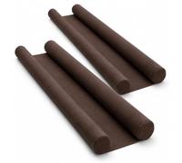 Door Draught Excluder 36 Inch / 91 cm 2 Pack - Double Sided Under Door Draft Stopper, Twin Draft Guard, Noise Dust Wind Blocker, Flexible Door Gap Insulator for Doors & Windows