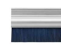 Door Draught Excluder Brush Strip 914mm - Aluminium Mill Finish Draft Stopper Seal with Hard-Wearing Polypropylene Bristles