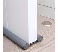 Door Draught Excluder Seal Strip, Double-Layer Foam and Leather Bottom Door Guard, Foldable Draft Stopper for Cold Weather & Energy Saving