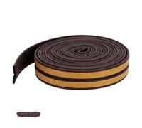 Door Draught Excluder Strip Self Adhesive Silicone Sealing Strip for Security Doors and Windows Soundproof Windproof Quiet and Dustproof Type I 9 * 2mm Brown 6M