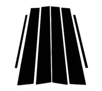 Door Edge Guards, for Nissan Micra K13 March 2011-2015, Stickers Posts Trim Cover Anti-Scratch Decorative Decals Post Moldings,A/Glossy Blacck(A/Glossy Blacck)