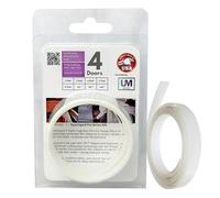 Door Edge Paint Protection Film, Car Door Handle Cup, Scotch Guard, Mini Knife, Squeege Cloth PPF Precut, Universal Fit, Protector, Upromax SelfHealing Scratch (Door Edge/Clear/4-Doors)