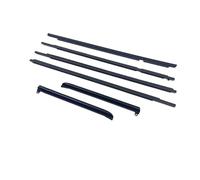 Door Edge Protector 6 Pcs for Lexus GX470 2003-2009 Seal for Land for Cruiser for Prado 120 75711-60061 Not for 3 Door Chrome Or Black Windows Rubber(Black)