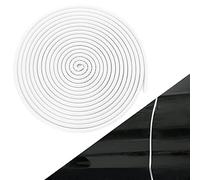 Door Edge Protector, Rubber Car Protector, No Glue,U Shape Protection, Seal for Sedan, Truck, SUV, ATV, Boats (10M, White)