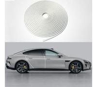 Door Edge Protector,Rubber U-shaped Groove Edge Protector,Rubber Edge Decorative Seal Protector,1/16.4" U Channel Edge Protector,Suitable For Most Cars(White/16.4FT/5M)