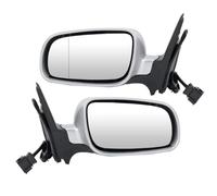 Door Electric Wing Mirror For VW For Golf MK4 1997-2007 For Silver Gray Heated Manual Folding Auto Side Rear View Mirror Assembly(1 pair)