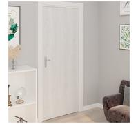 Door Film White Wood PVC 210x90cm Self-Adhesive Opaque Wood-Grain (2pcs) Durable