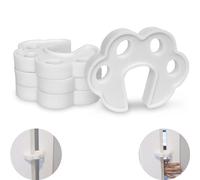 Door Finger Guards, 4 pcs, White, Silicone, for Kids and Pets, for Doors Between 1.1-1.7", Prevent Finger Pinch Injuries, Door Finger Pinch Guard, Anti Slam Babyproof Door Stopper, Child Proof Stop