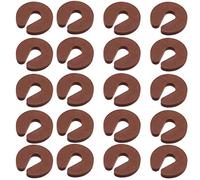 Door Finger Guards Baby Proofing Doors Made Easy with Soft, Prevents Finger Pinch Injuries, Slamming Doors, and Child or Pet from Getting Locked in Room Brown 20PCS