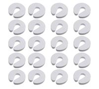 Door Finger Guards Baby Proofing Doors Made Easy with Soft, Prevents Finger Pinch Injuries, Slamming Doors, and Child or Pet from Getting Locked in Room White 20PCS