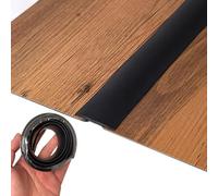 Door Flat Threshold Divider Strips - PVC Edge Protector for Floor Gaps, 1m to 20m Length, 4cm Width(Black,L11m)